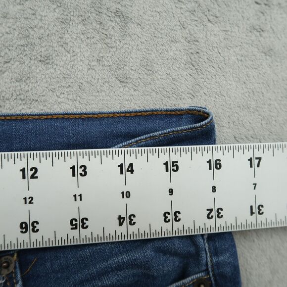 Lucky Brand Jeans Women's 10R Blue Mid-Rise Brooke Straight Denim 32" Inseam - Picture 3 of 15